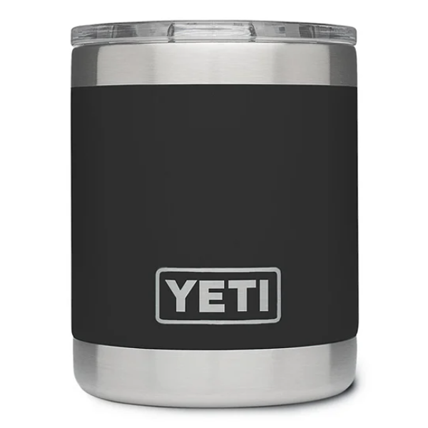 NC State Wolfpack Yeti Black Wolfhead 10oz. Lowball