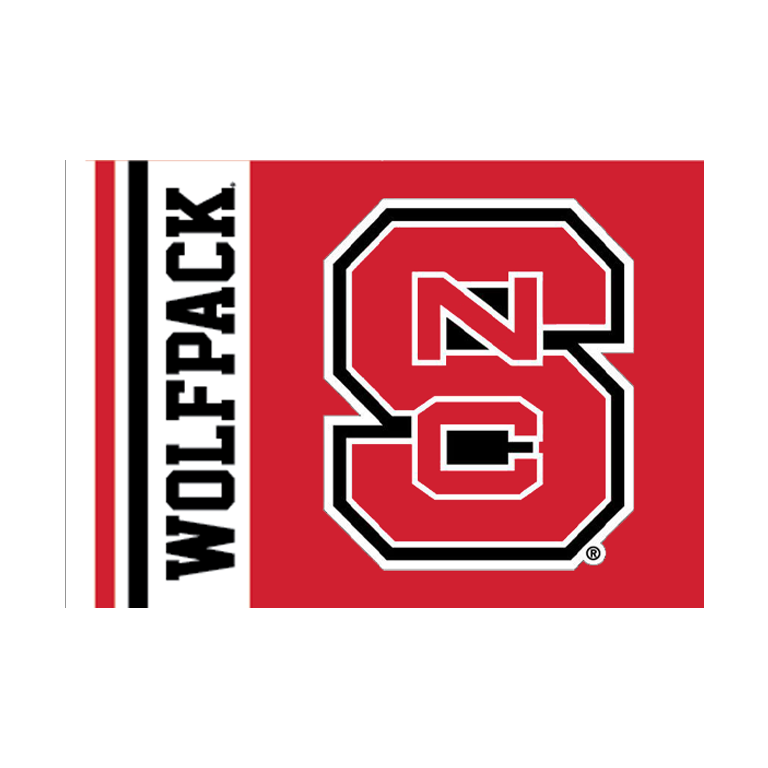 NC State Wolfpack 28" x 40" Block S Tailgating Flag