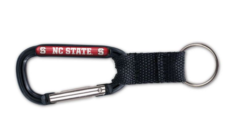 NC State Wolfpack Wincraft Black Carabiner