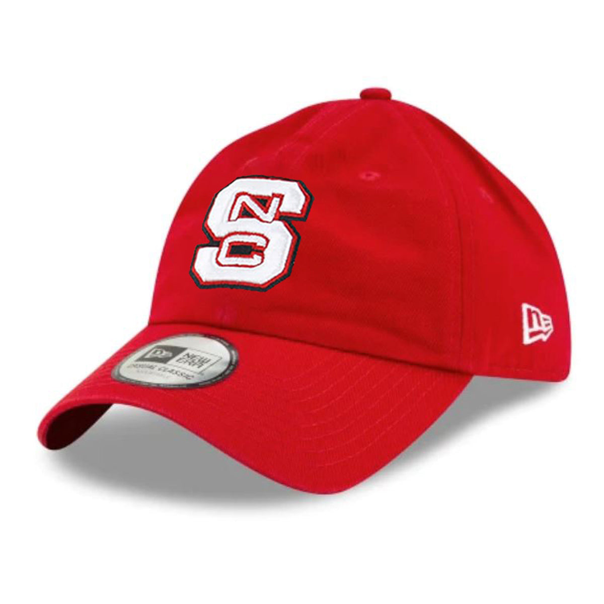 NC State Wolfpack New Era Red Block S Adjustable Hat