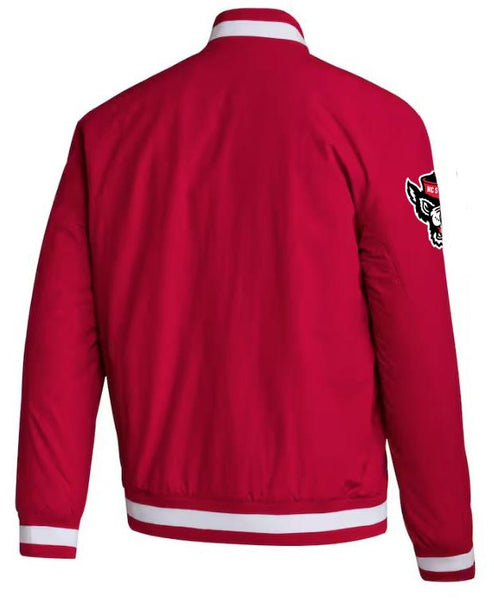 NC State Wolfpack Adidas Red Coaches Jacket