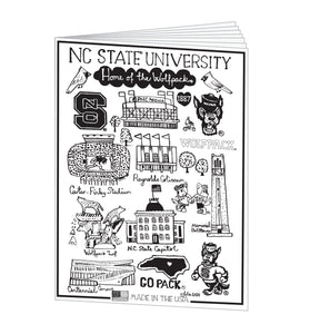 NC State Wolfpack Julia Gash 8 Page Coloring Book w/ Crayons