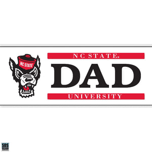 NC State Wolfpack Wolfhead Dad Magnet