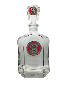 NC State Wolfpack Heritage Pewter Capitol Red Decanter