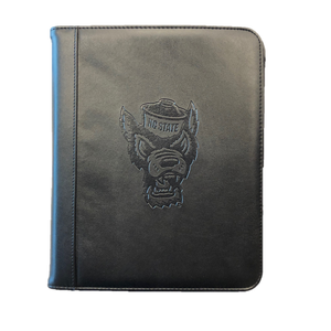 NC State Wolfpack Black 10x12 Deluxe Student Wolfhead Padfolio
