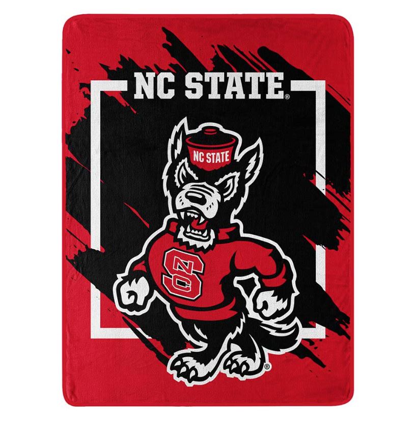 NC State Wolfpack 46"x 60" Dimensional Micro Super Plush Throw