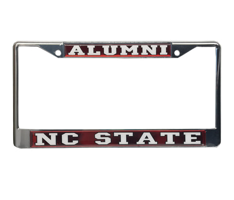 NC State Wolfpack Red Mirror Domed Alumni License Plate Frame