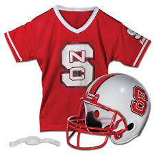 NC State Wolfpack Block S Helmet and Jersey Set