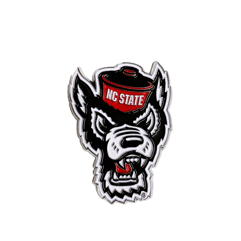 NC State Wolfpack Wolfhead 3-D Full Color Emblem