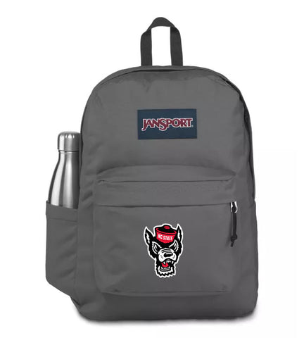 NC State Wolfpack Jansport Grey Superbreak Backpack