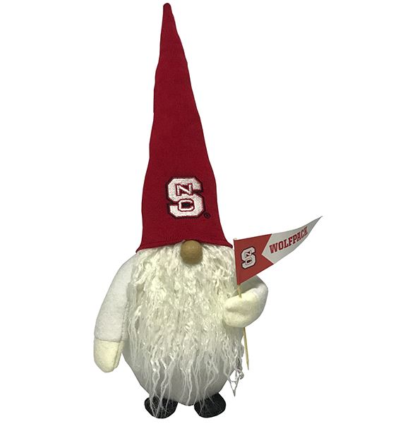 NC State Wolfpack 12" Holiday Gnome w/ Red Hat