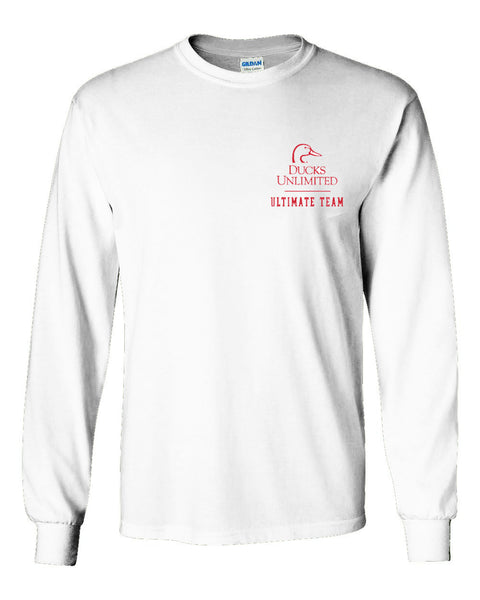 NC State Wolfpack Ducks Unlimited White Forever United Long Sleeve T-Shirt