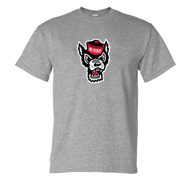 NC State Wolfpack Youth Sports Grey Wolfhead T-Shirt