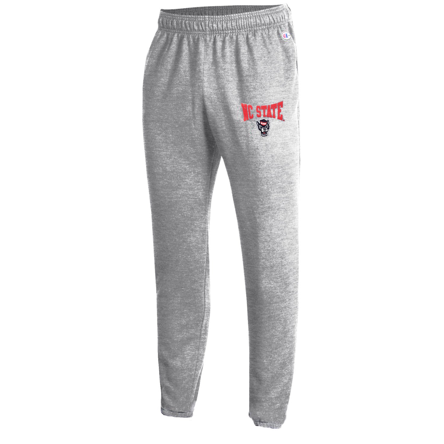 NC State Wolfpack Champion Heather Grey Wolfhead Fleece Jogger