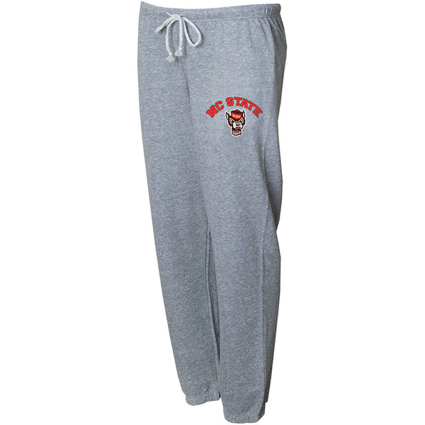 NC State Wolfpack Women's Grey Mainstream Wolfhead Knit Jogger Sweatpants