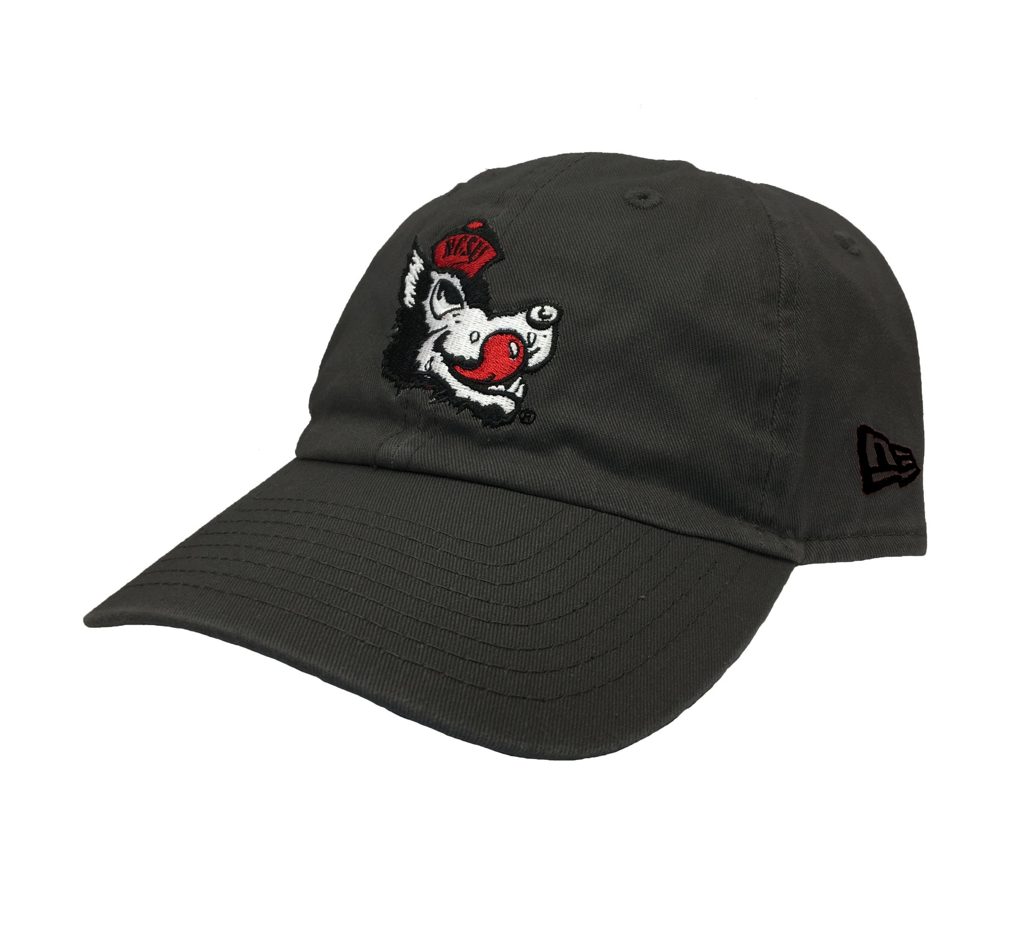 NC State Wolfpack New Era Grey Slobbering Wolf Adjustable Hat