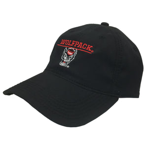 NC State Wolfpack Black Wolfhead Cool Fit Adjustable Hat