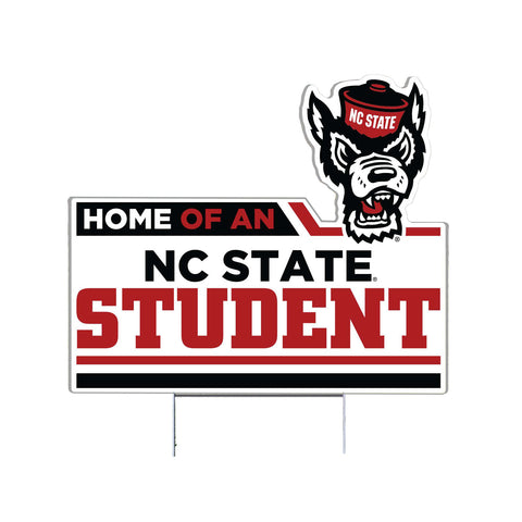 NC State Wolfpack Home of an NC State Student Lawn Sign