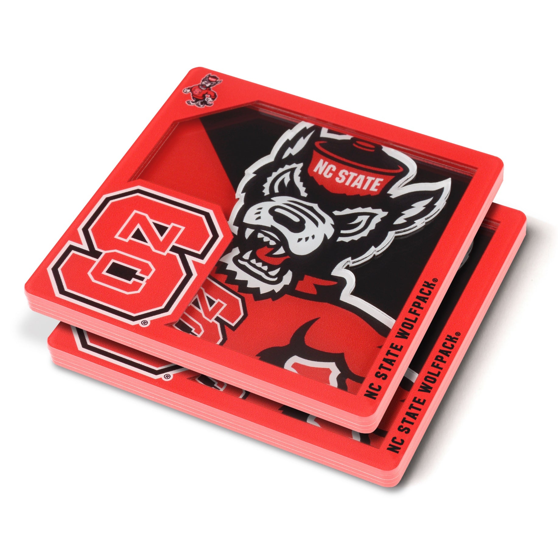 NC State Wolfpack 3D Coaster Set