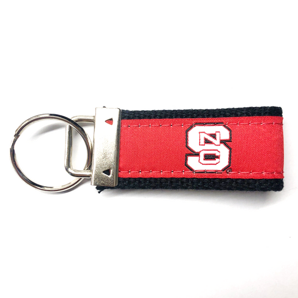 NC State Wolfpack Red and Black Ribbon Key Chain