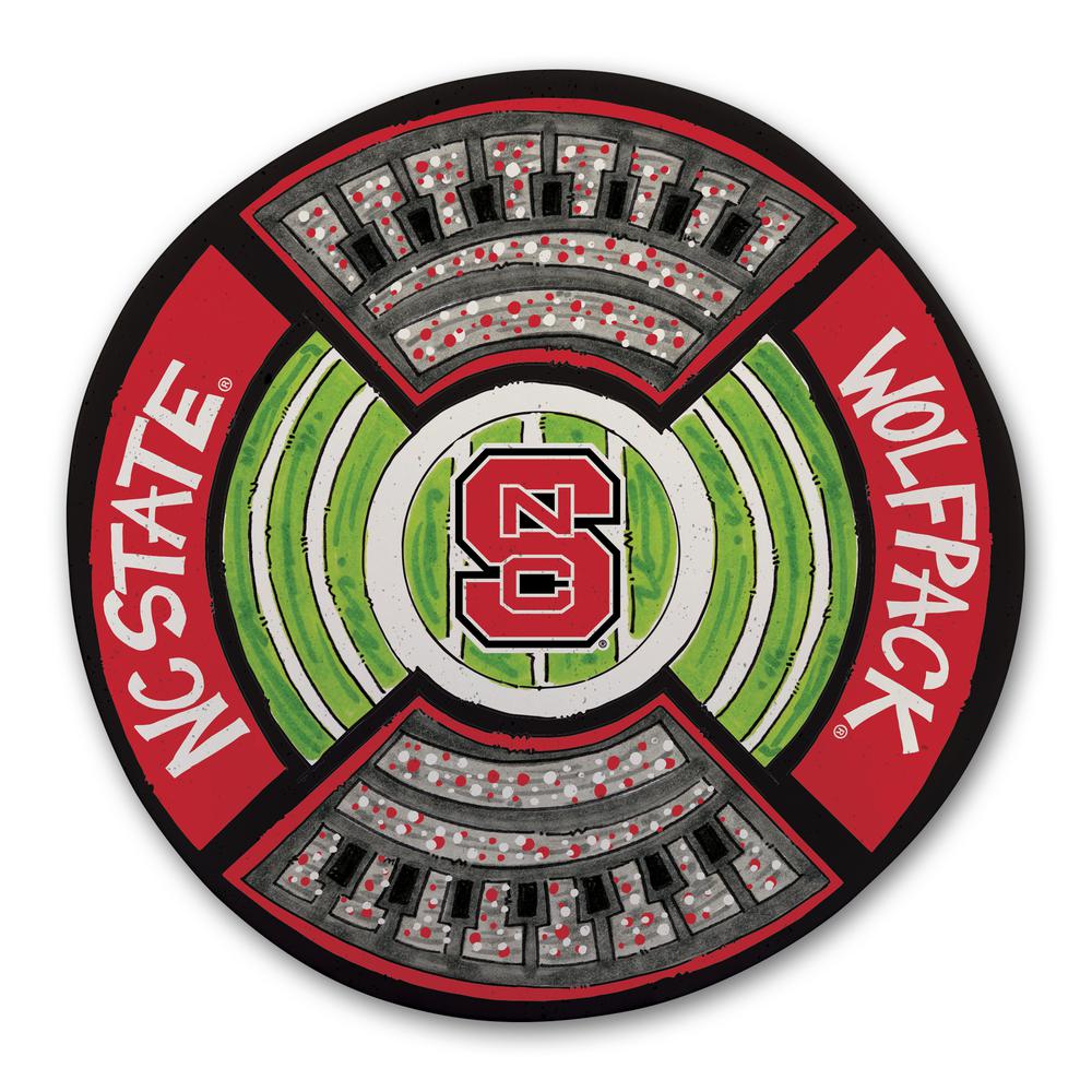 NC State Wolfpack Round Stadium Melamine Platter