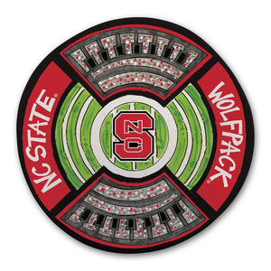 NC State Wolfpack Round Stadium Melamine Platter