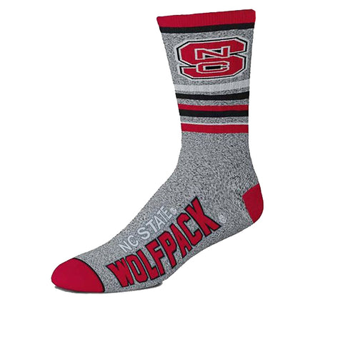 NC State Wolfpack 5-Star Marbled Block S Socks