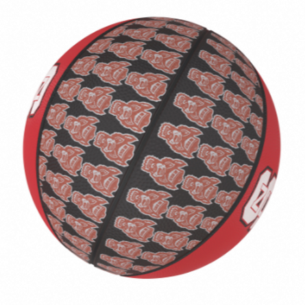 NC State Wolfpack Mini Repeating Wolfhead Basketball