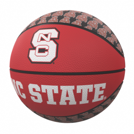 NC State Wolfpack Mini Repeating Wolfhead Basketball