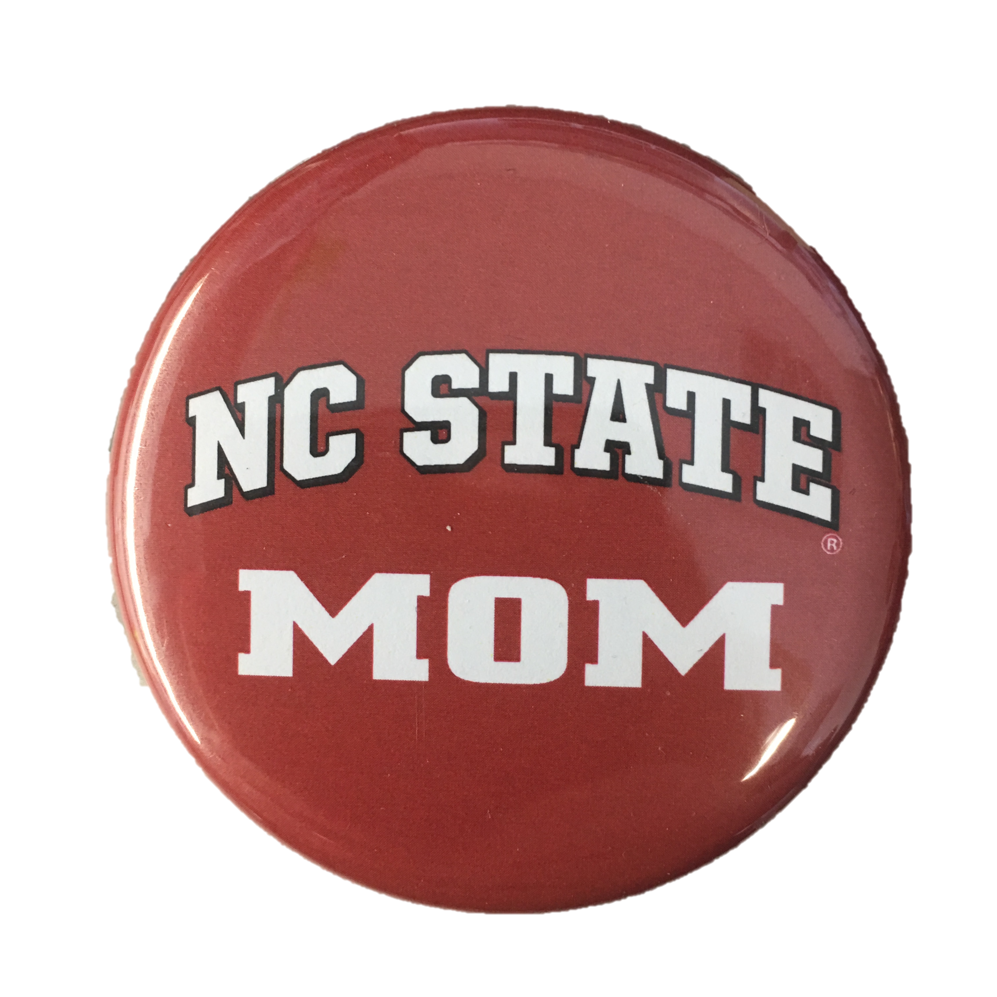 NC State Wolfpack Red Mom Button