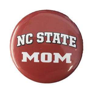 NC State Wolfpack Red Mom Button
