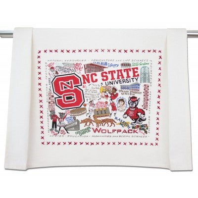 NC State Wolfpack NC State Geographic Dish Towel