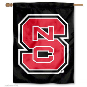 NC State Wolfpack 30x40 Black Block S Banner