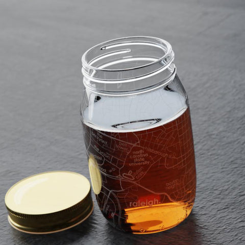 NC State University College Town Mason Jar Glass