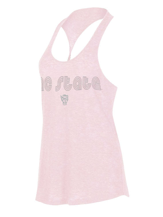 NC State Wolfpack Women's Pink Radiant Knit Tank Top