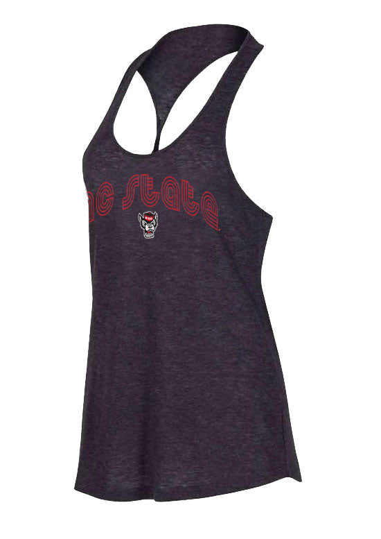 NC State Wolfpack Women's Charcoal Radiant Knit Tank Top