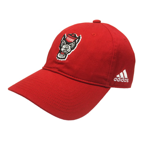 NC State Wolfpack Adidas Power Red Slouch Adjustable Hat