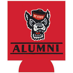 NC State Wolfpack Red Alumni Wolfhead Can Koozie