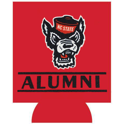 NC State Wolfpack Red Alumni Wolfhead Can Koozie