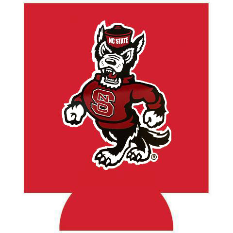 NC State Wolfpack Red Strutting Wolf Can Koozie