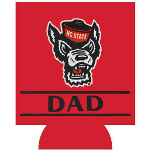NC State Wolfpack Red Dad Wolfhead Can Koozie