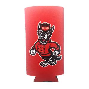 NC State Wolfpack Red Strutting Wolf Skinny Can Koozie
