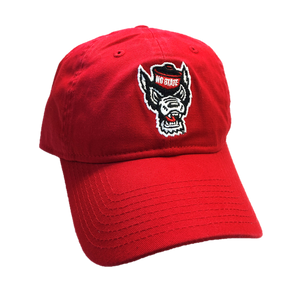NC State Wolfpack New Era Red Wolfhead Adjustable Hat
