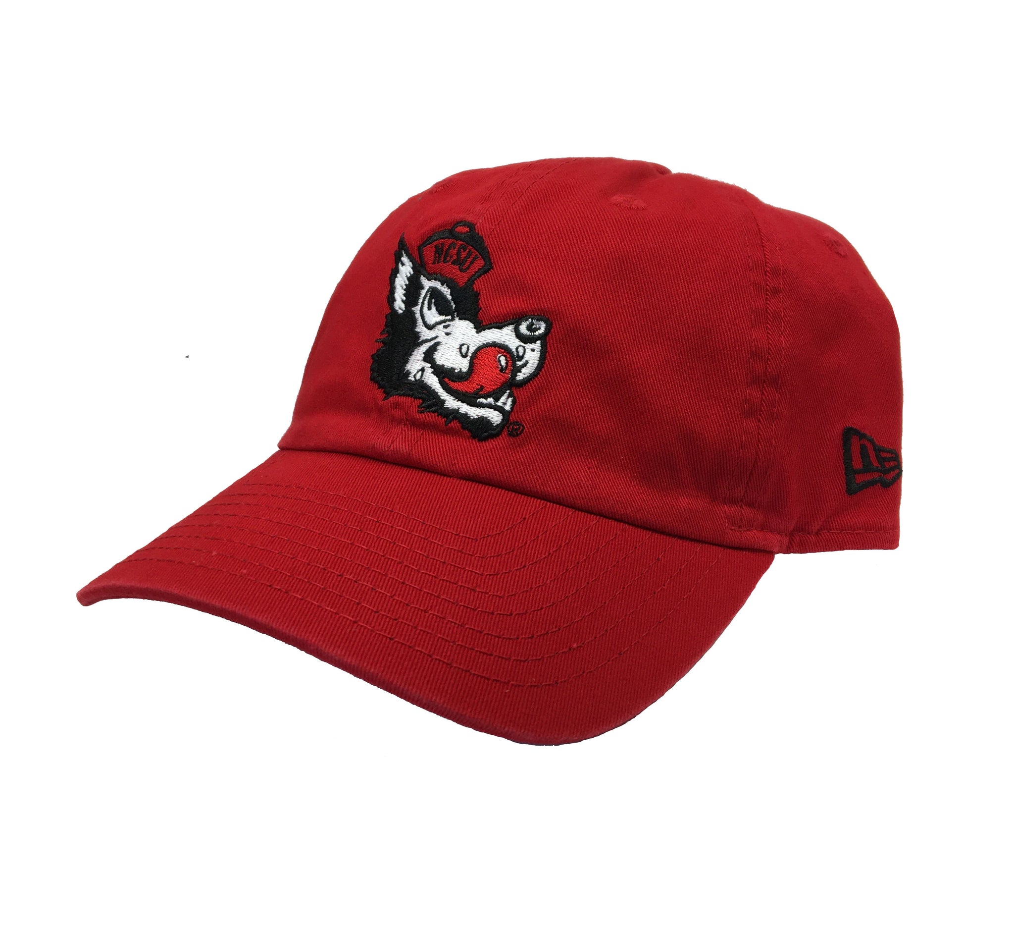 NC State Wolfpack New Era Red Slobbering Wolf Adjustable Hat