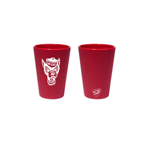 NC State Wolfpack Red Wolfhead 1.5 oz Silipint Shot Glass