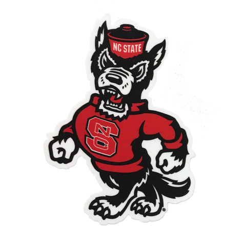 NC State Wolfpack 3" Strutting Wolf Rugged Sticker