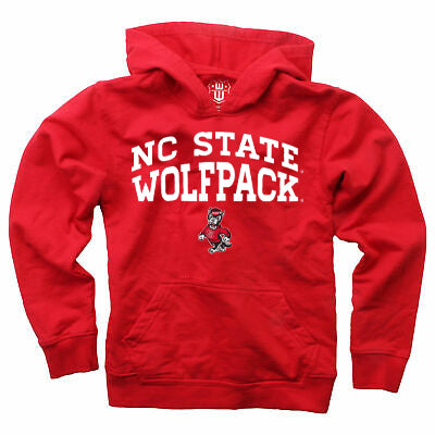 NC State Wolfpack Wes and Willy Toddler Red Strutting Wolf Hooded Sweatshirt