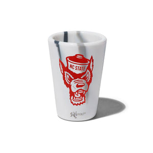NC State Wolfpack 1.5oz Mountain Marble Silipint Shot Glass