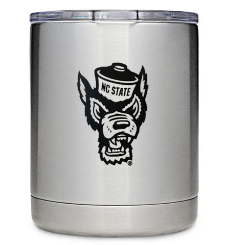NC State Wolfpack Yeti Silver Wolfhead 10oz. Lowball