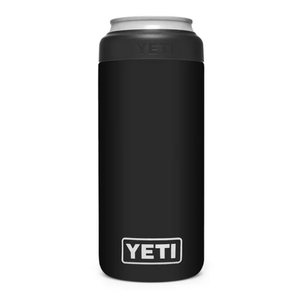 NC State Wolfpack Yeti Black Wolfhead 12oz Slim Can Colster